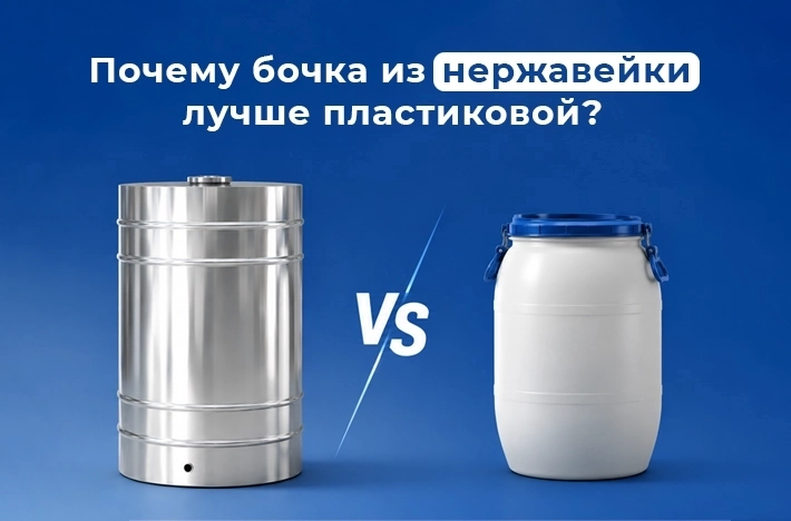 Почему бочка из нержавеющей стали лучше пластиковой?